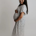 Modern Polka Dot Labor & Delivery Gown - Milk & Baby 