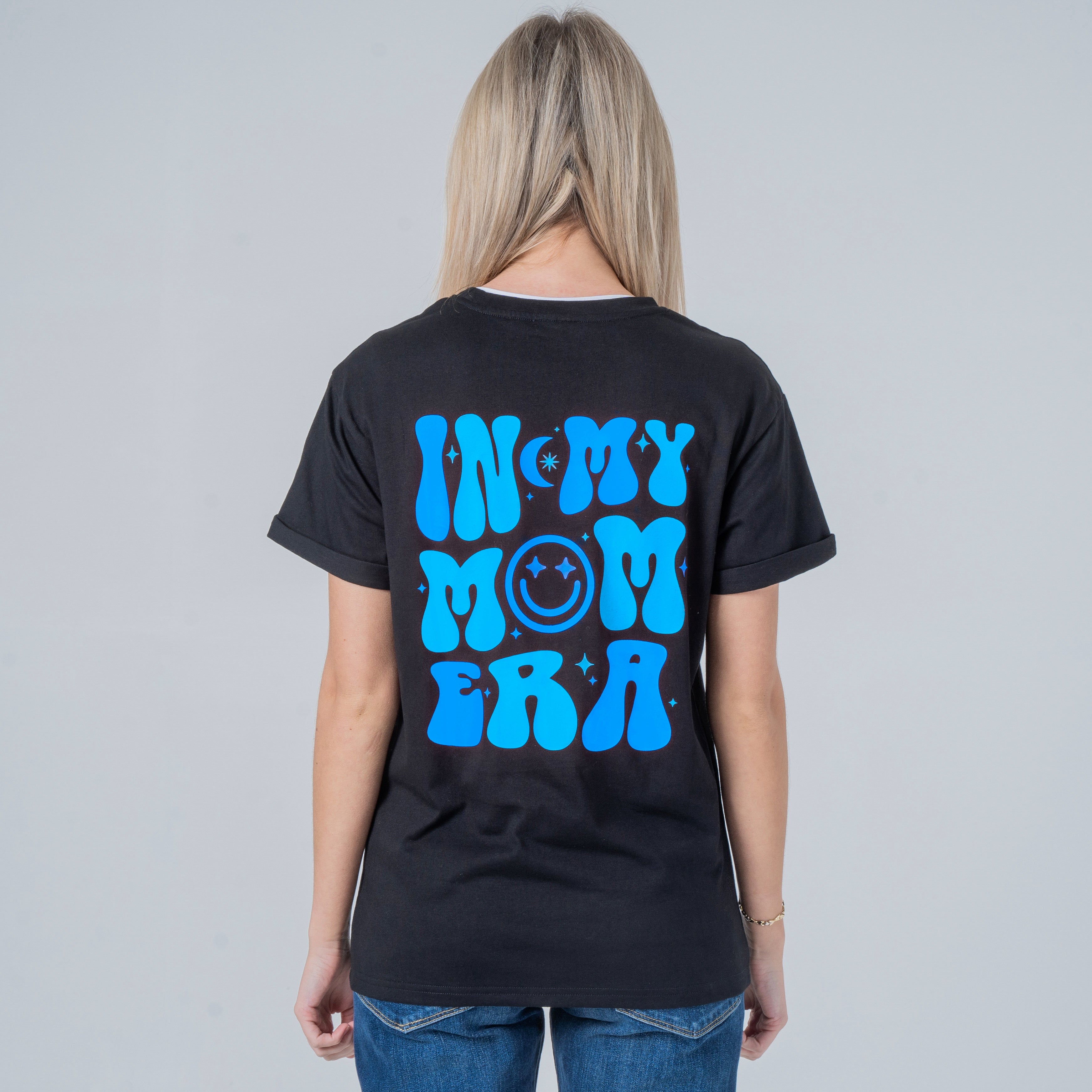 Mom Era Organic Cotton Nursing Tee | Blue