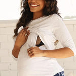 Mommy Maternity & Nursing Pajamas with Baby Swaddle - Milk & Baby 