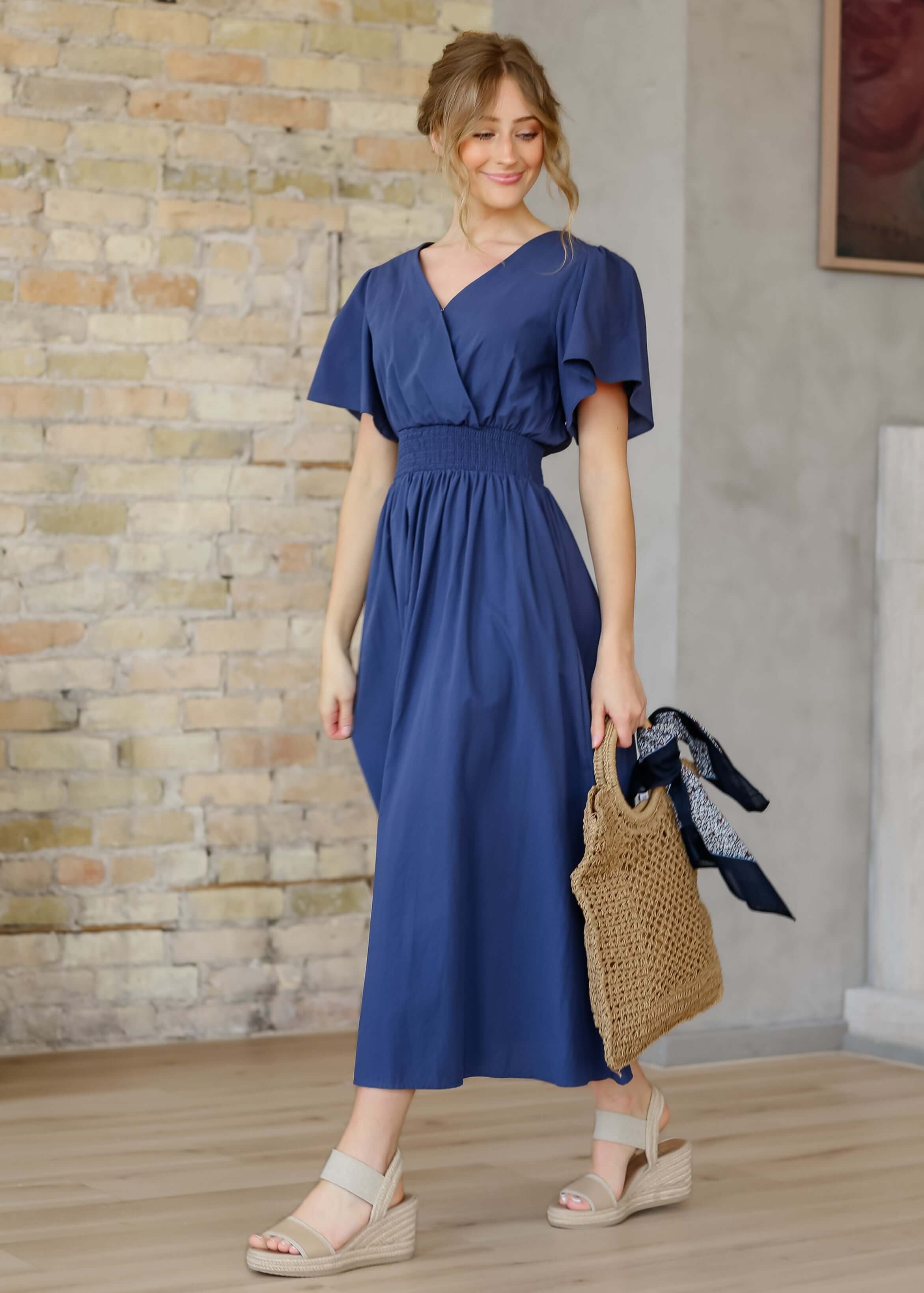Montie Flutter Sleeve Maxi Dress | Milk & Baby