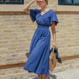 Montie Flutter Sleeve Maxi Dress | Milk & Baby