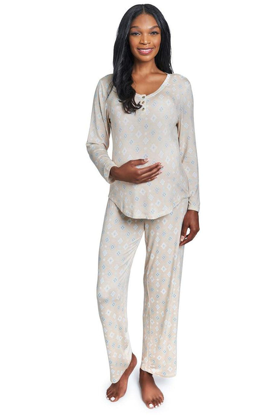 Mosaic Laina Maternity & Nursing Pajamas - Milk & Baby 