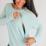 Free Flowing Lightweight Long Sleeve Nursing Top