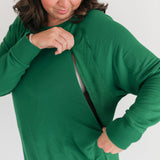 Free Flowing Lightweight Long Sleeve Nursing Top