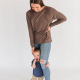 Free Flowing Lightweight Long Sleeve Nursing Top