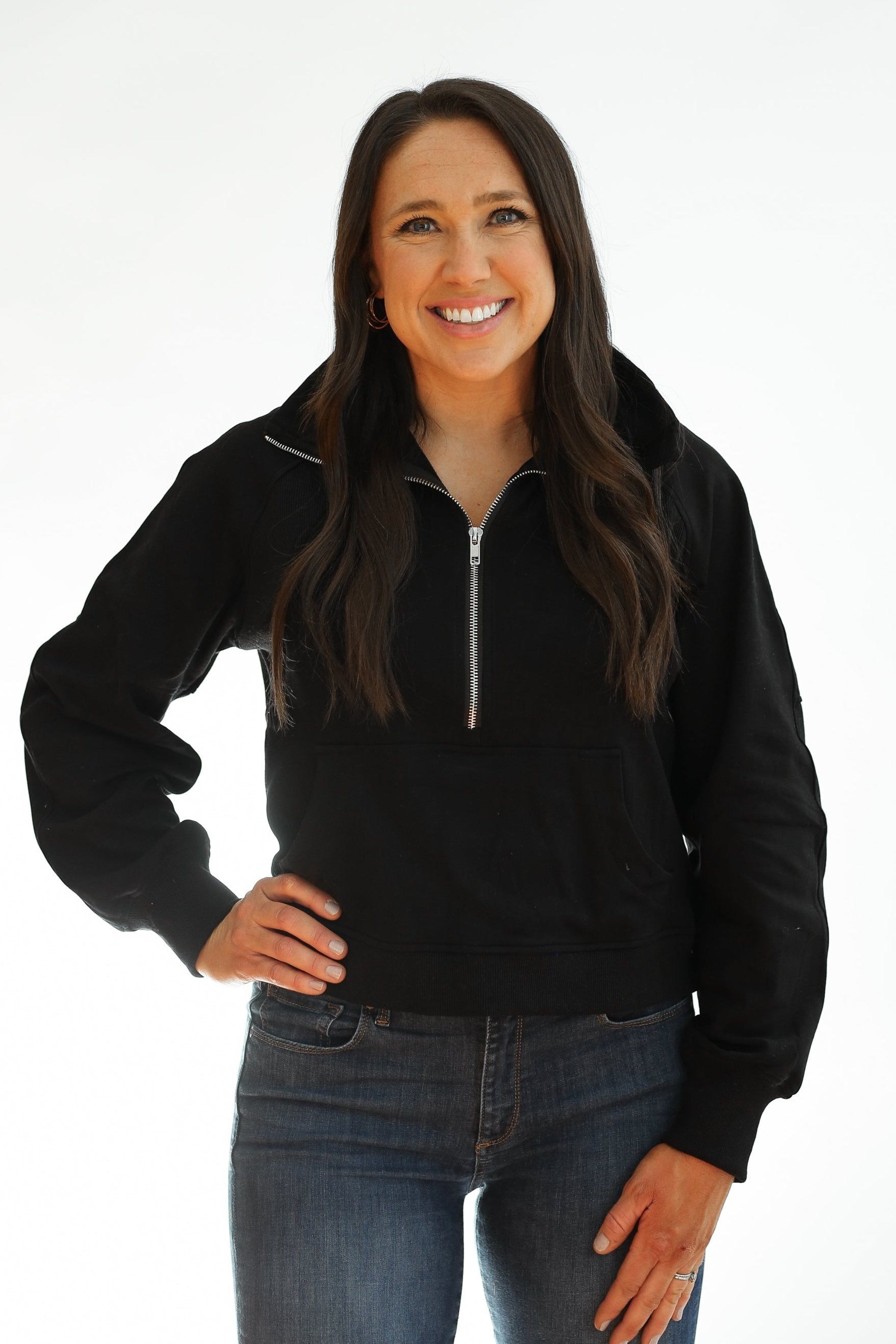 Oversized Three Zip Breastfeeding Sweatshirt | Milk & Baby