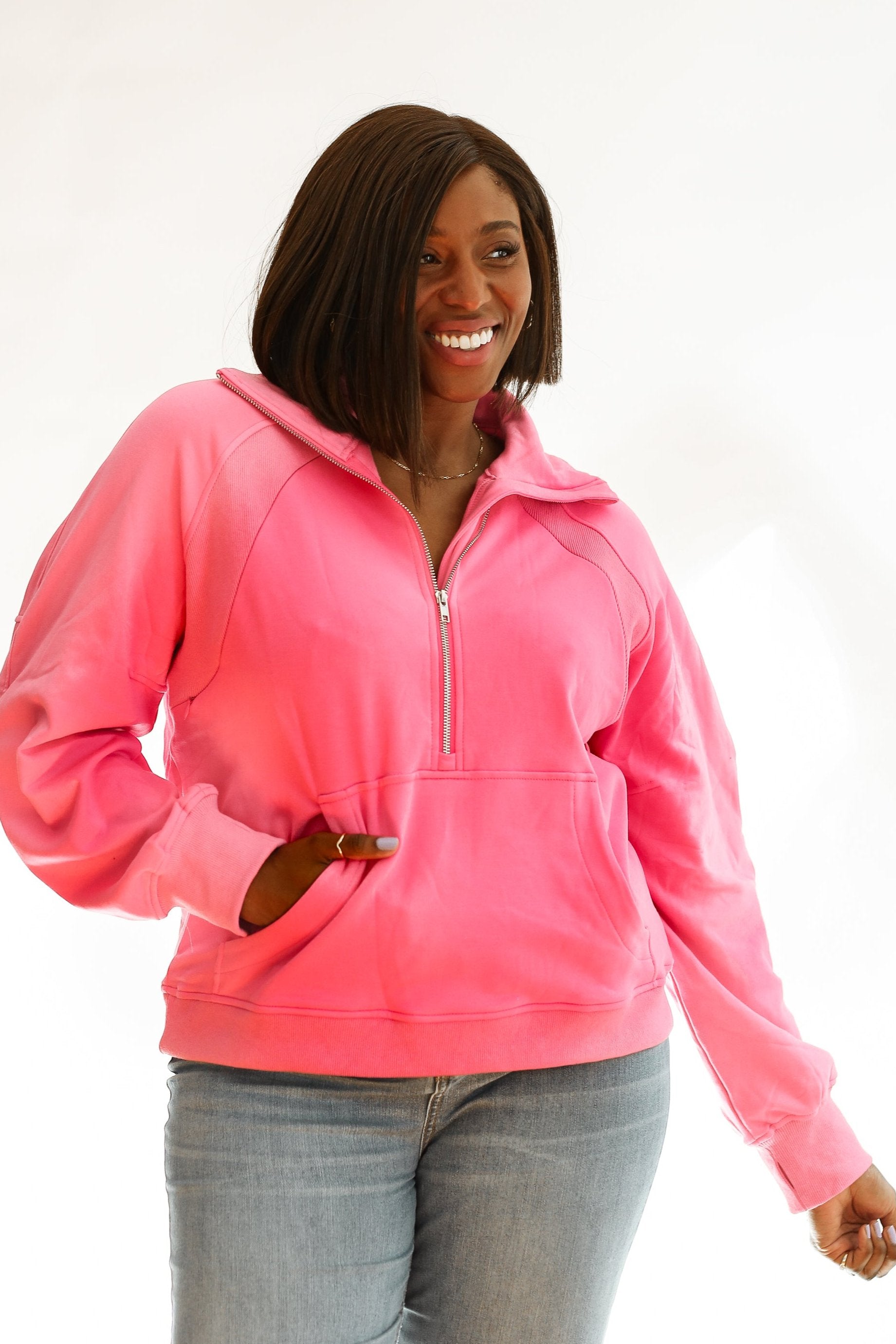 Oversized Three Zip Breastfeeding Sweatshirt | Milk & Baby