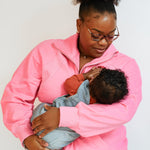 Oversized Three Zip Breastfeeding Sweatshirt | Milk & Baby