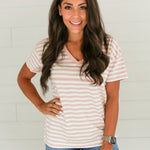 V-Neck Full Zip Breastfeeding Tee | Milk & Baby