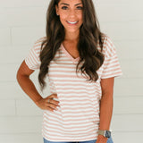 V-Neck Full Zip Breastfeeding Tee | Milk & Baby