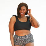 Tie Shoulder Breastfeeding Bikini Swimsuit Top