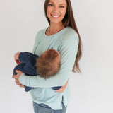 Free Flowing Lightweight Long Sleeve Nursing Top