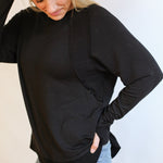 Free Flowing Long Sleeve Nursing Top | Milk & Baby