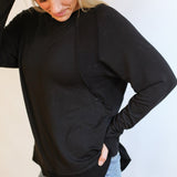 Free Flowing Long Sleeve Nursing Top | Milk & Baby