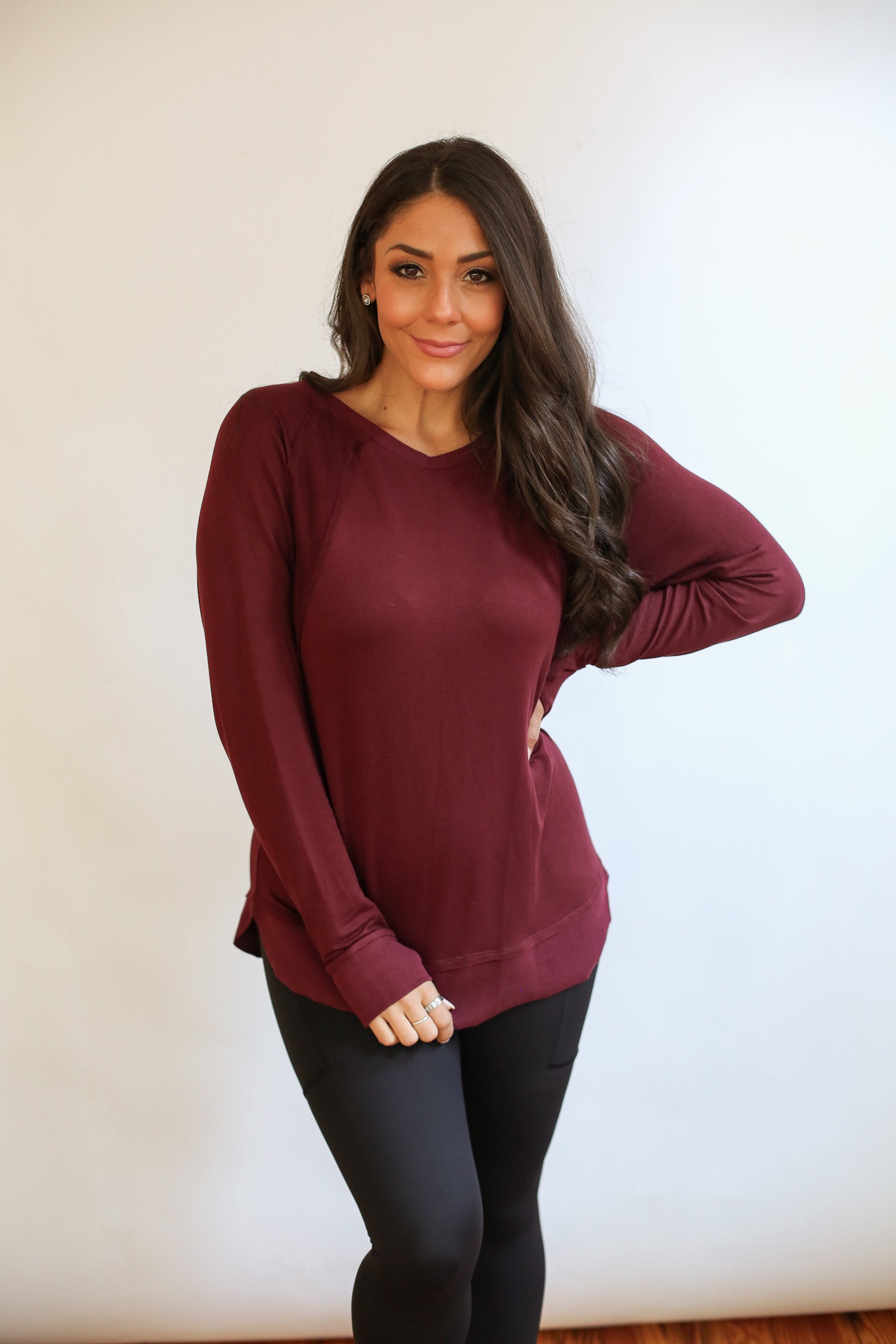 Free Flowing Long Sleeve Nursing Top | Milk & Baby