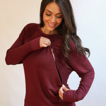 Free Flowing Long Sleeve Nursing Top | Milk & Baby