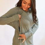Free Flowing Long Sleeve Nursing Top | Milk & Baby