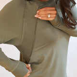 Free Flowing Long Sleeve Nursing Top | Milk & Baby