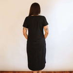 Invisible Zipper Midi Breastfeeding T-Shirt Dress | Milk & Baby