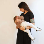 Invisible Zipper Midi Breastfeeding T-Shirt Dress | Milk & Baby