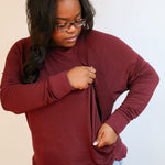Free Flowing Long Sleeve Nursing Top | Milk & Baby