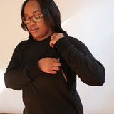 Free Flowing Long Sleeve Nursing Top | Milk & Baby
