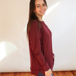 Free Flowing Long Sleeve Nursing Top | Milk & Baby