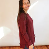 Free Flowing Long Sleeve Nursing Top | Milk & Baby