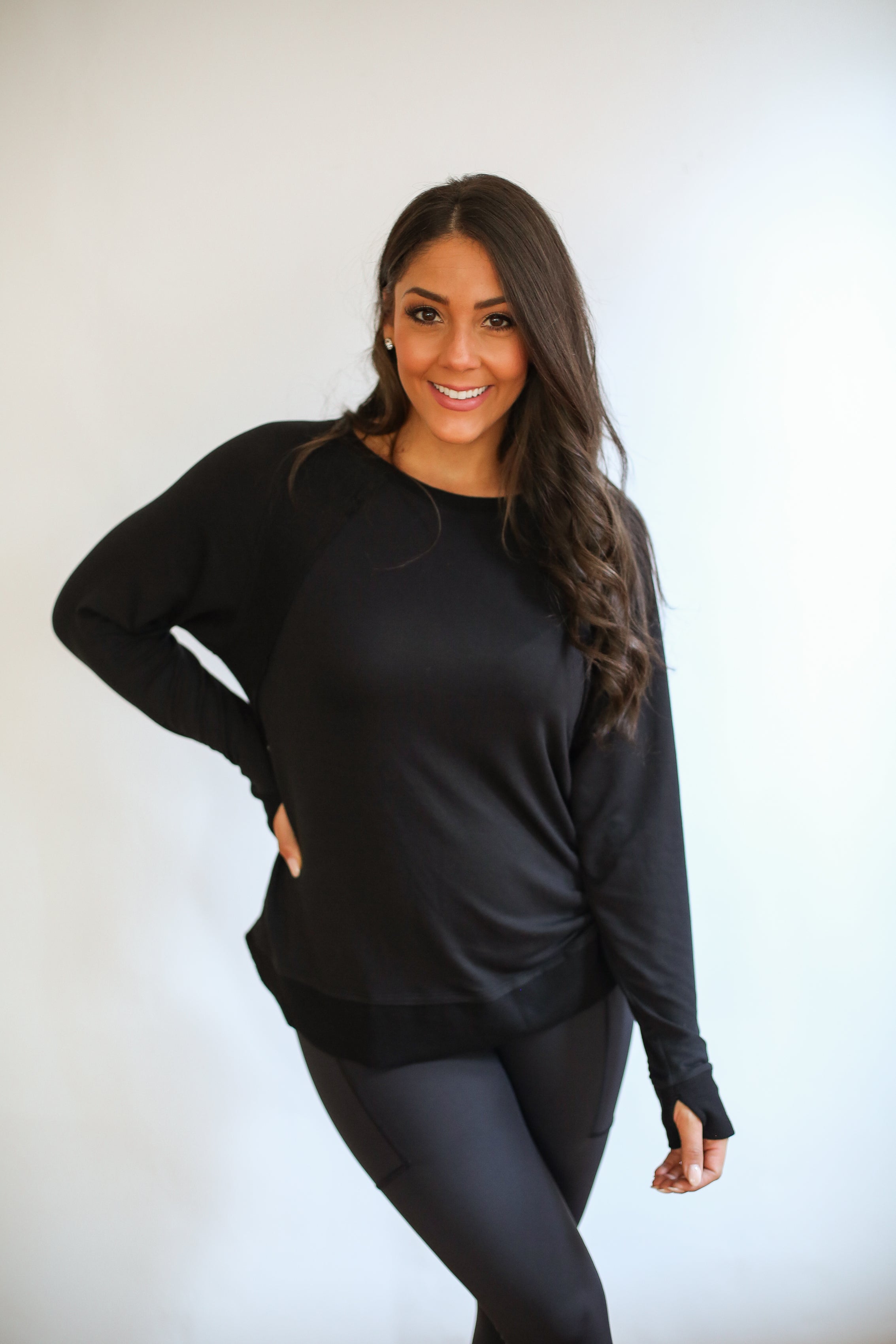 Free Flowing Long Sleeve Nursing Top | Milk & Baby