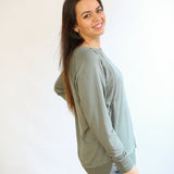 Free Flowing Long Sleeve Nursing Top | Milk & Baby