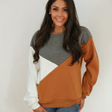 Velour Interior Diagonal Zip Breastfeeding Sweatshirt