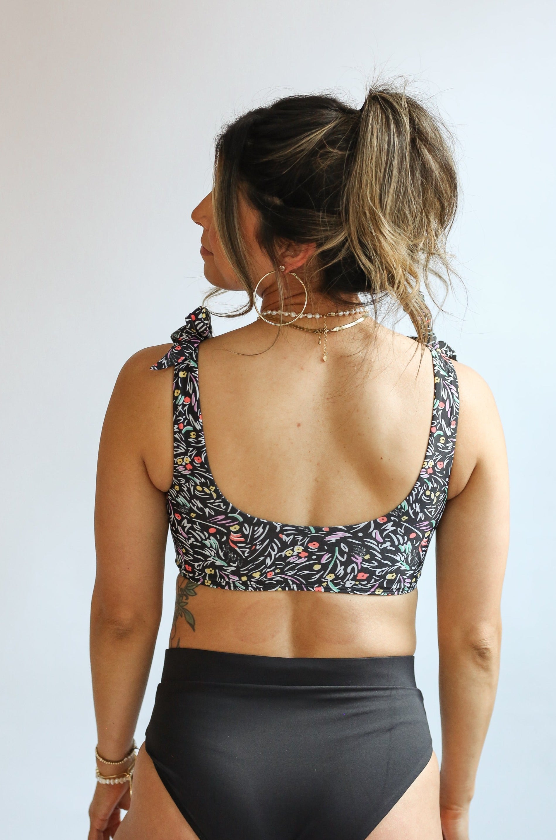 Tie Shoulder Breastfeeding Bikini Swimsuit Top | Milk & Baby