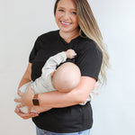 Full Zip Breastfeeding Tee | Milk & Baby