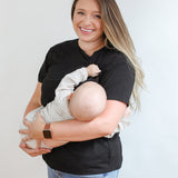 Full Zip Breastfeeding Tee | Milk & Baby