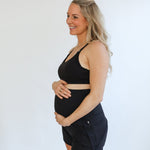Maternity Athletic Shorts - Black | Milk & Baby