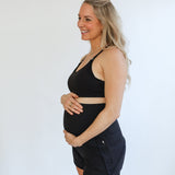 Maternity Athletic Shorts |  Black