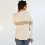 Varsity Dual Zip Breastfeeding Long Sleeve | Milk & Baby