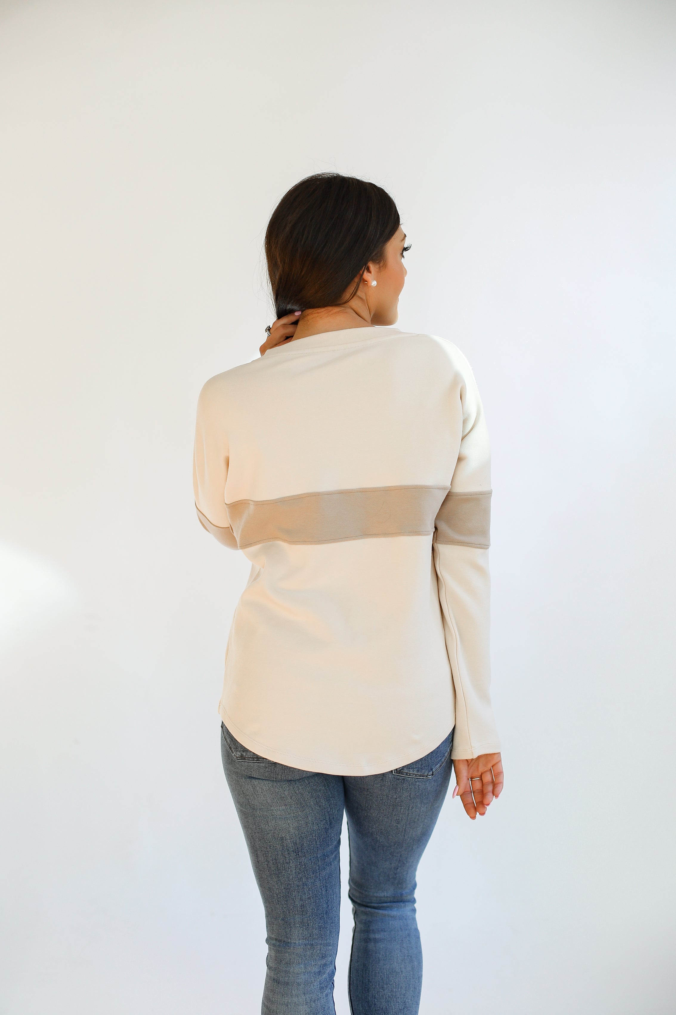 Varsity Dual Zip Breastfeeding Long Sleeve | Milk & Baby