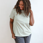 Full Zip Breastfeeding Tee | Milk & Baby