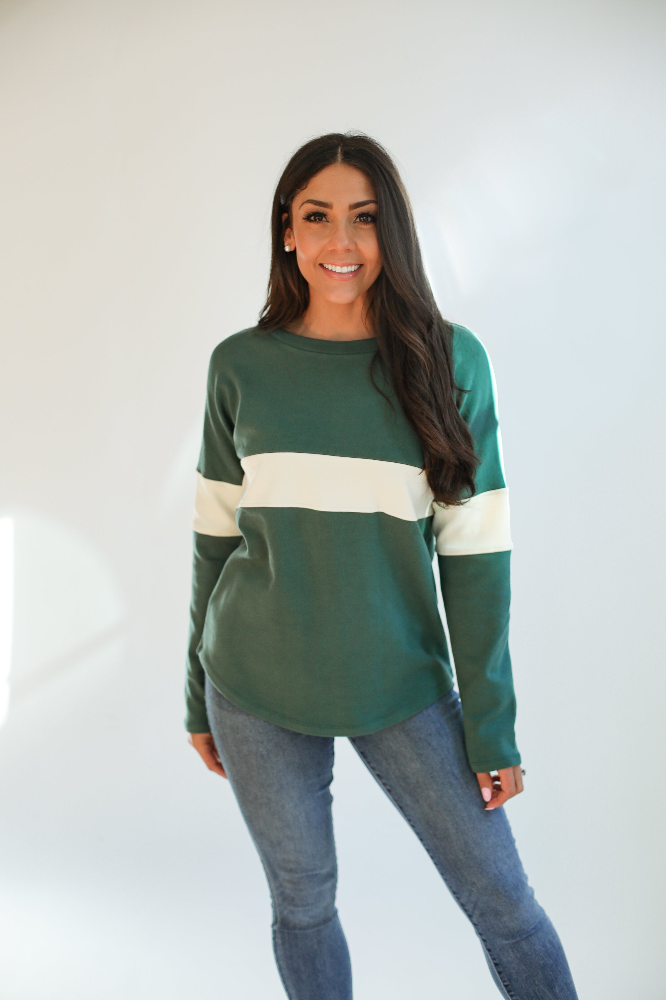 Varsity Dual Zip Breastfeeding Long Sleeve | Milk & Baby
