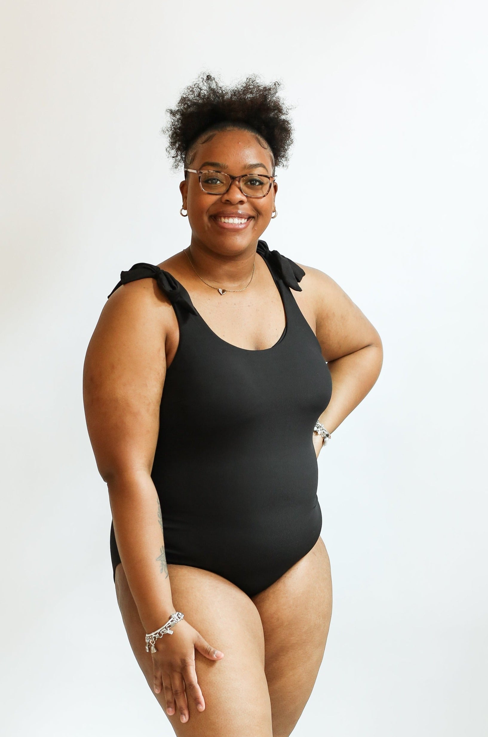 Ribbed One Piece Tie Shoulder Breastfeeding Swimsuit | Milk & Baby