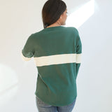 Varsity Dual Zip Breastfeeding Long Sleeve | Milk & Baby