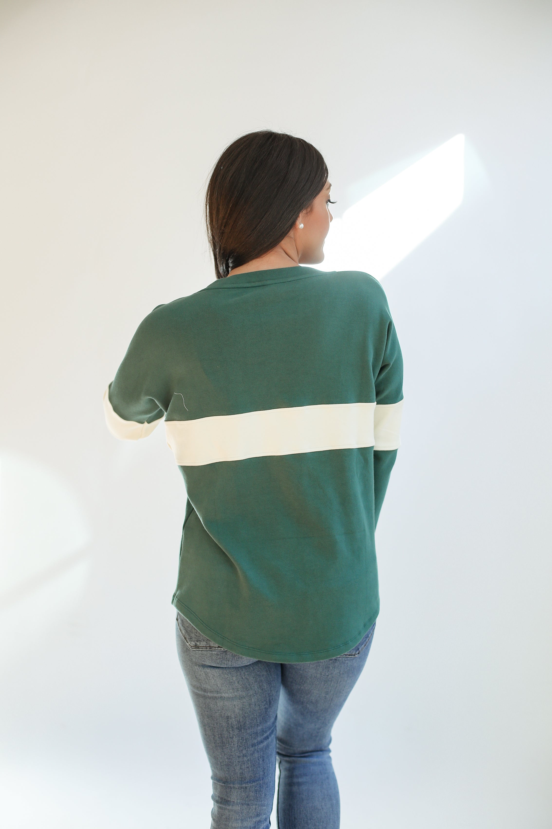 Varsity Dual Zip Breastfeeding Long Sleeve | Milk & Baby