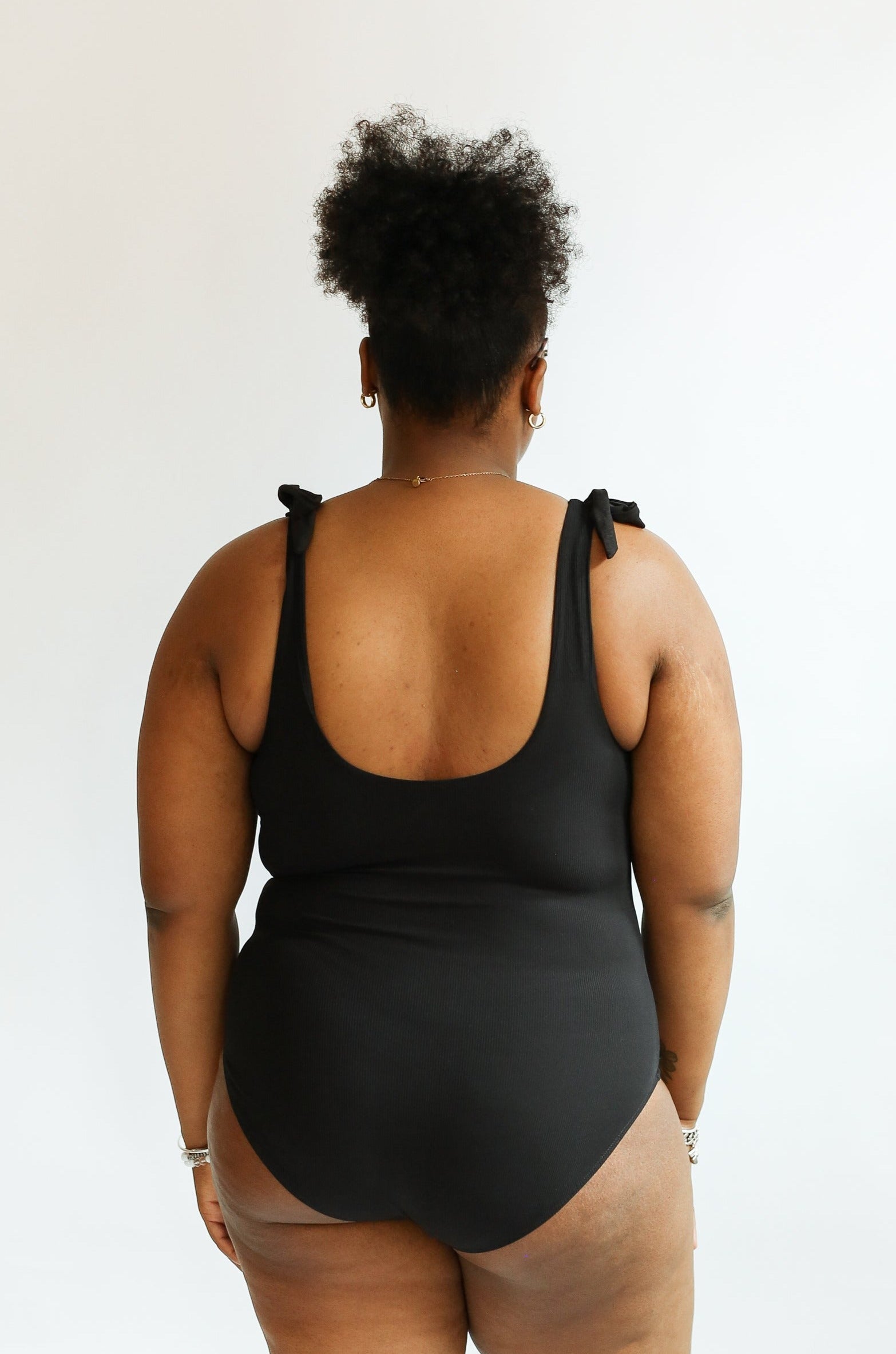 Ribbed One Piece Tie Shoulder Breastfeeding Swimsuit | Milk & Baby