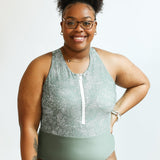 One Piece Zip Up Breastfeeding Swimsuit | Milk & Baby