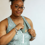 One Piece Zip Up Breastfeeding Swimsuit | Milk & Baby
