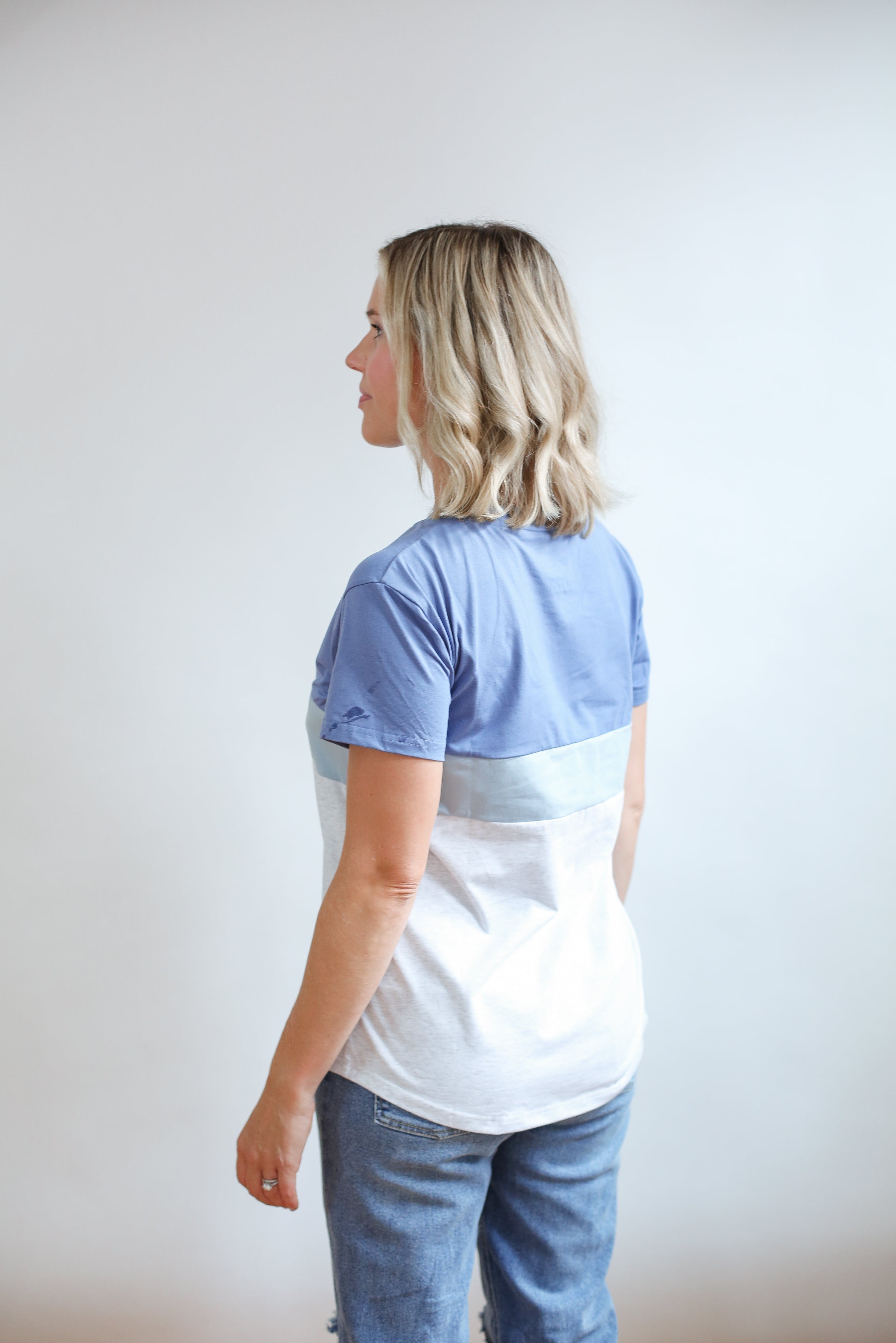 Full Zip Breastfeeding Tee | Milk & Baby