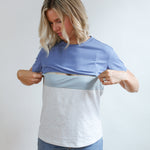 Full Zip Breastfeeding Tee | Milk & Baby