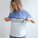 Full Zip Breastfeeding Tee | Milk & Baby