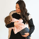 Color Block Nursing Lightweight Sweatshirt Milk & Baby